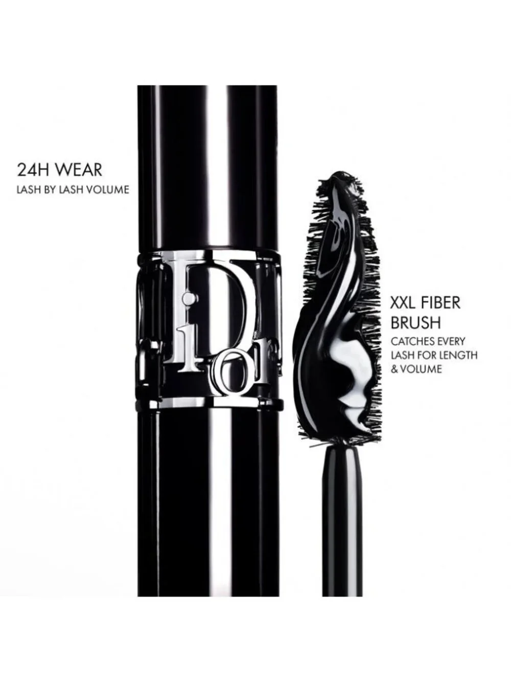 Dior Beauty,Diorshow 24H Volume Mascara 090 Black XXL-Mini 4ml,0.13oz-BOXED-NEW